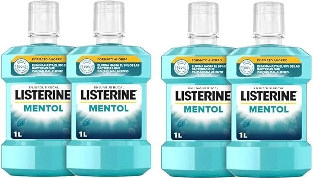 Listerine Mentol 1L (Pack de 4)