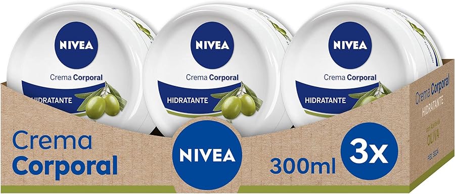 Pack x 3 NIVEA Crema Corporal Aceite de Oliva