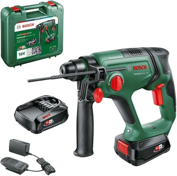 Taladro Percutor Bosch Universalhammer 18V + 2 baterías